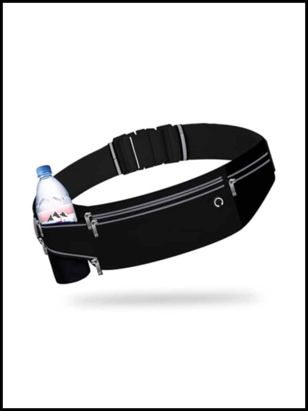 Slim Running Belt Fanny Pack Phone Holder Waist Pack with 3 Pockets